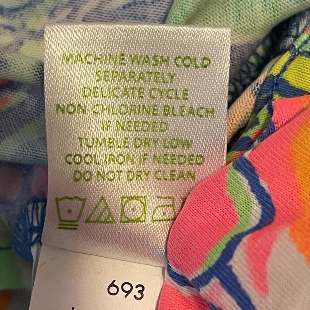 Lilly Pulitzer Windsor Strapless Dress In Bennet Blue Surf Gypsea Swim Size XXS - Picture 6 of 7